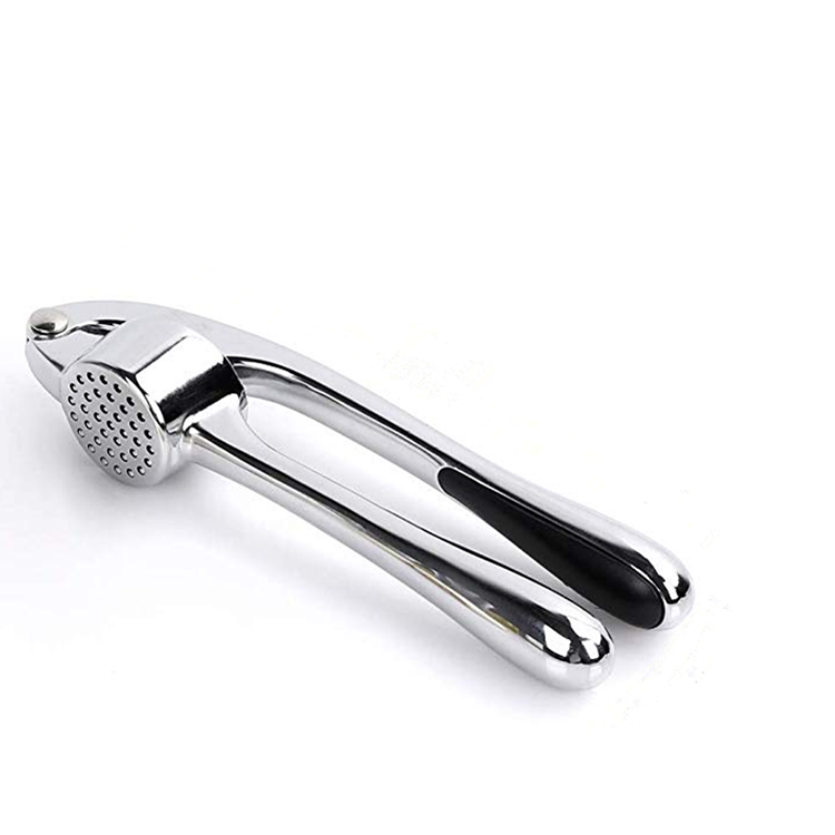 Factory sale Silver Zinc Alloy Crusher Specialized   Garlic Peeler Squeezer  Garlic Press Tools