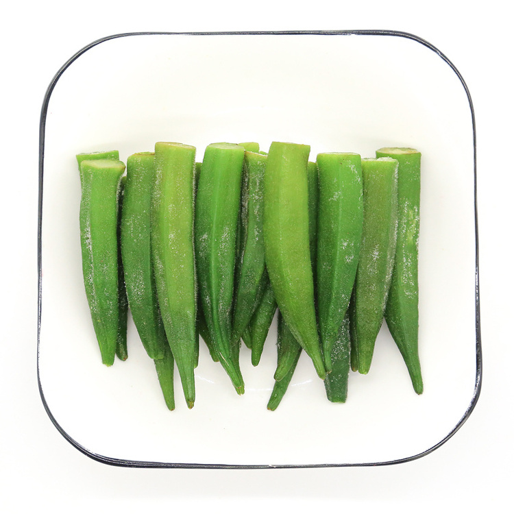 Hot selling fresh frozen okra whole frozen vegetables origin China