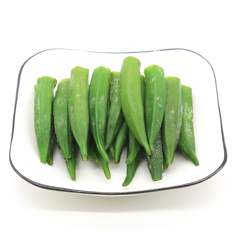 Hot selling fresh frozen okra whole frozen vegetables origin China