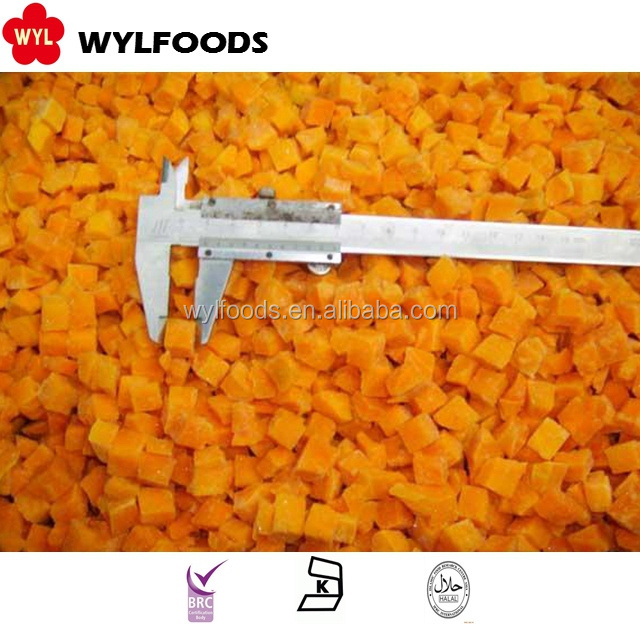 Premium Nutritious Fresh Pumpkin Perfect for Cooking and Baking for Retailers IQF Frozen Pumpkin Diced Frozen Pumpkin Cubes