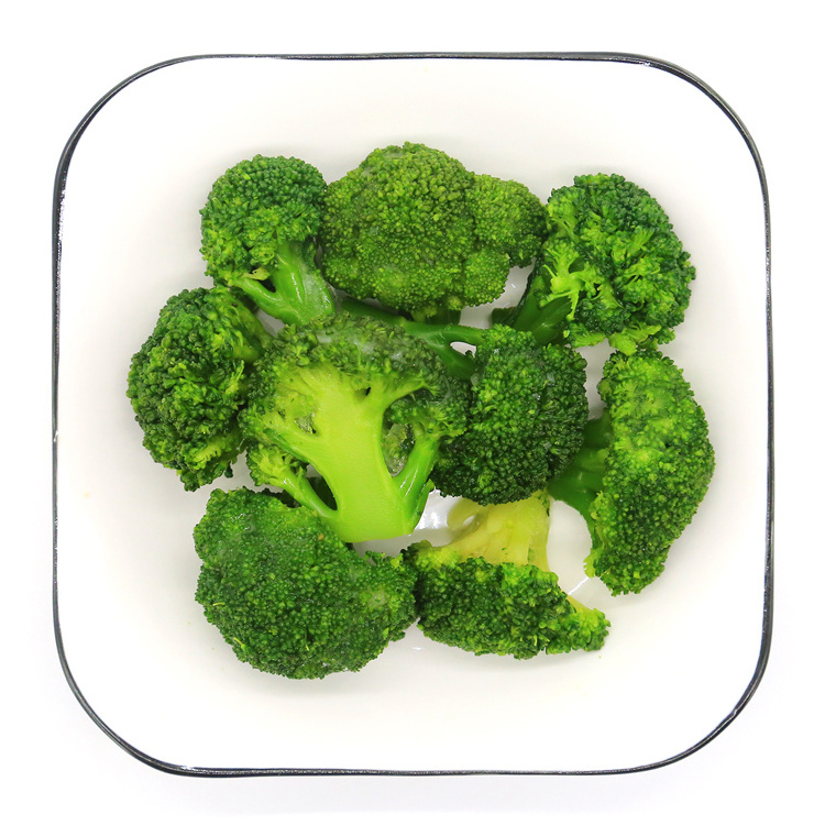 Bulk Blanching IQF frozen broccoli price freezing broccoli chopped florets vegetables