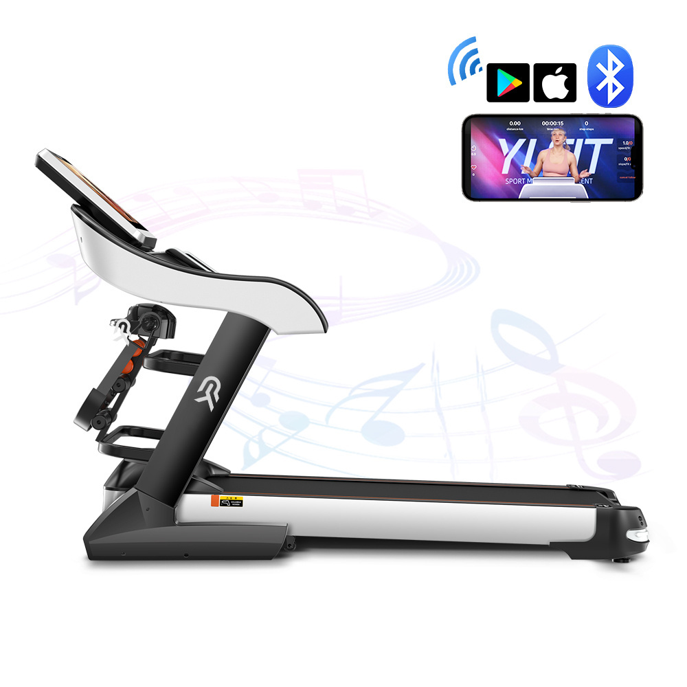 YPOO semi-commercial treadmill home fitness equipment 3.5hp  running machine factory new good electric treadmill with YPOOFIT