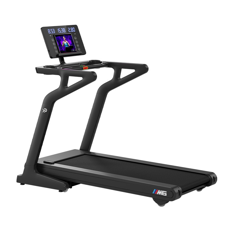 YPOO commercial treadmill 4.5hp brushless motor running machine 15% incline treadmill running with YPOOFIT APP