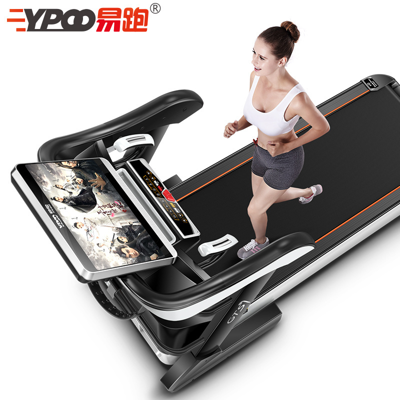 YPOO 3.0HP AC motor treadmill semi commercial treadmill 150kg electric gym fitness  commercial  treadmill with YPOOFIT APP