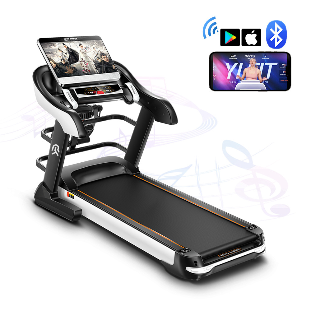 YPOO semi-commercial treadmill home fitness equipment 3.5hp  running machine factory new good electric treadmill with YPOOFIT