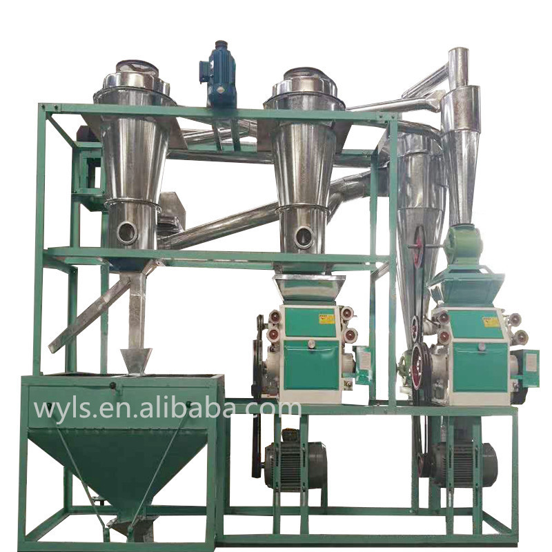 Industrial Small Scale Wheat Flour Mill Plant 10t Maize Flour Milling Machinery Rice Paddy Corn Grinding Machine In Africa