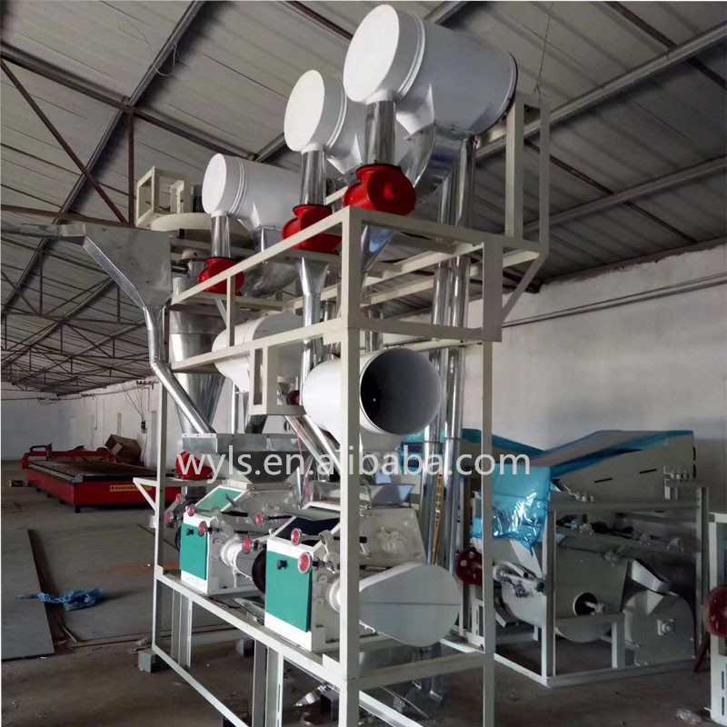 Industrial Small Scale Wheat Flour Mill Plant 10t Maize Flour Milling Machinery Rice Paddy Corn Grinding Machine In Africa