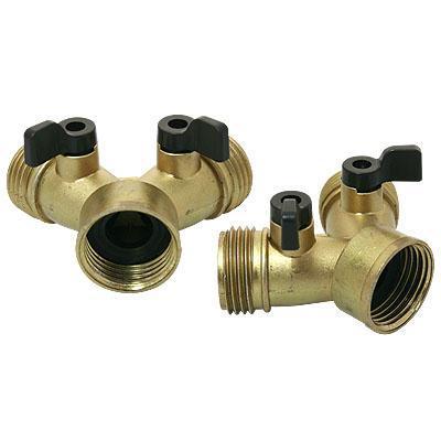 3 Ways Zinc alloy Metallic Y Valve Garden Water tap Splitter Connectors Adapter