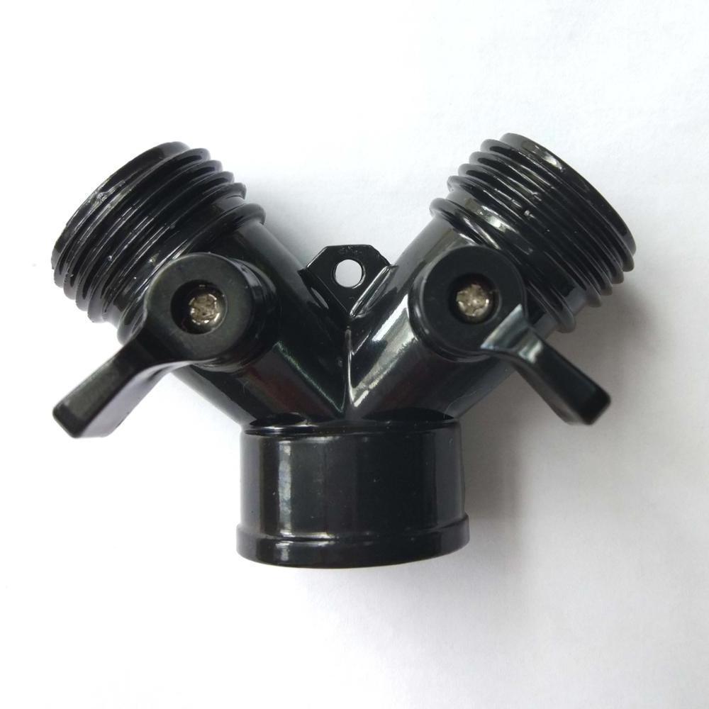 3 Ways Zinc alloy Metallic Y Valve Garden Water tap Splitter Connectors Adapter