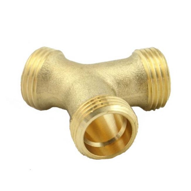 Water hose splitter brass y-type thread Y connector