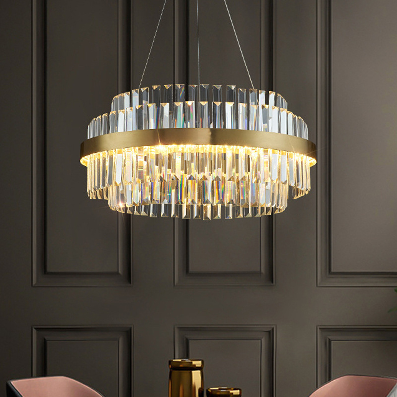 Luxury Modern Crystal Chandeliers Lighting Contemporary Pendant Ceiling Lamp Lights Fixture