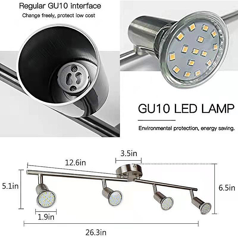 GU10 LED Daylight Warm White 4W Light Bulbs Equivalent to 50W Halogen Bulbs