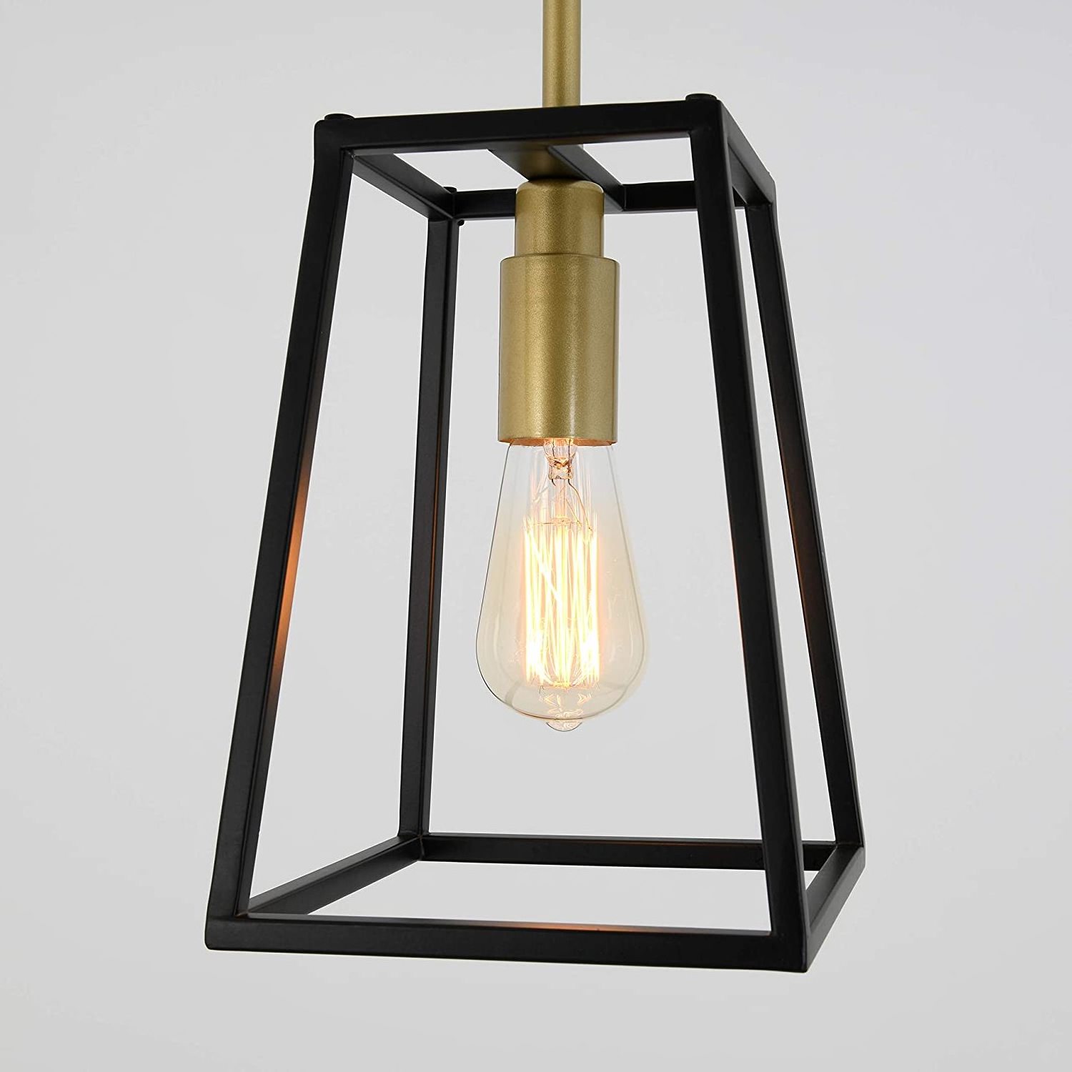 Antique industrial hanging pendant lighting for kitchen island lantern Light Fixture for Dining Room Bedroom