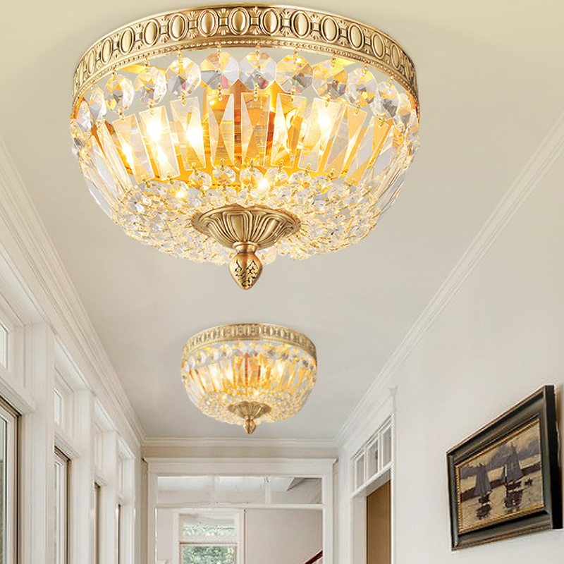 Modern Elegant Hallway Living Room Dining Room Kitchen Ceiling Light Fixtures Mini Crystal Chandelier