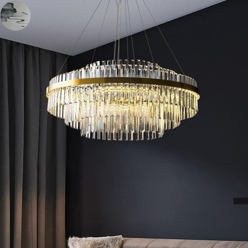 Luxury Modern Crystal Chandeliers Lighting Contemporary Pendant Ceiling Lamp Lights Fixture