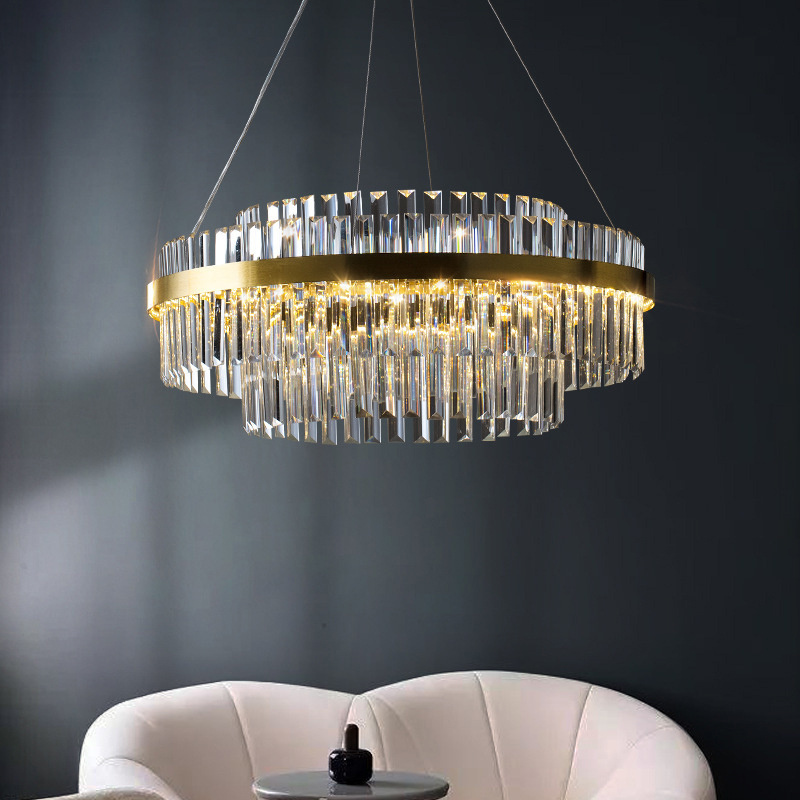 Luxury Modern Crystal Chandeliers Lighting Contemporary Pendant Ceiling Lamp Lights Fixture