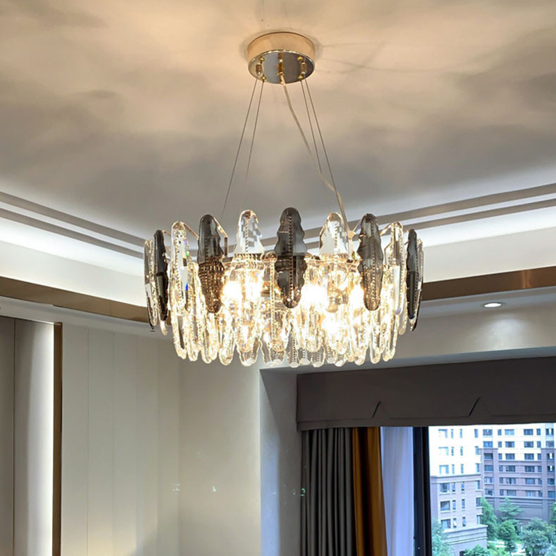 Crystal Pendant Lighting Ceiling Lights Fixtures for Living Room Bedroom Restaurant Porch Dining Room