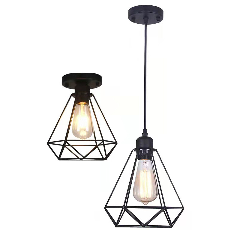 Vintage E27 Base Adjustable Pendant Light Industrial Rustic Ceiling Light Fixture