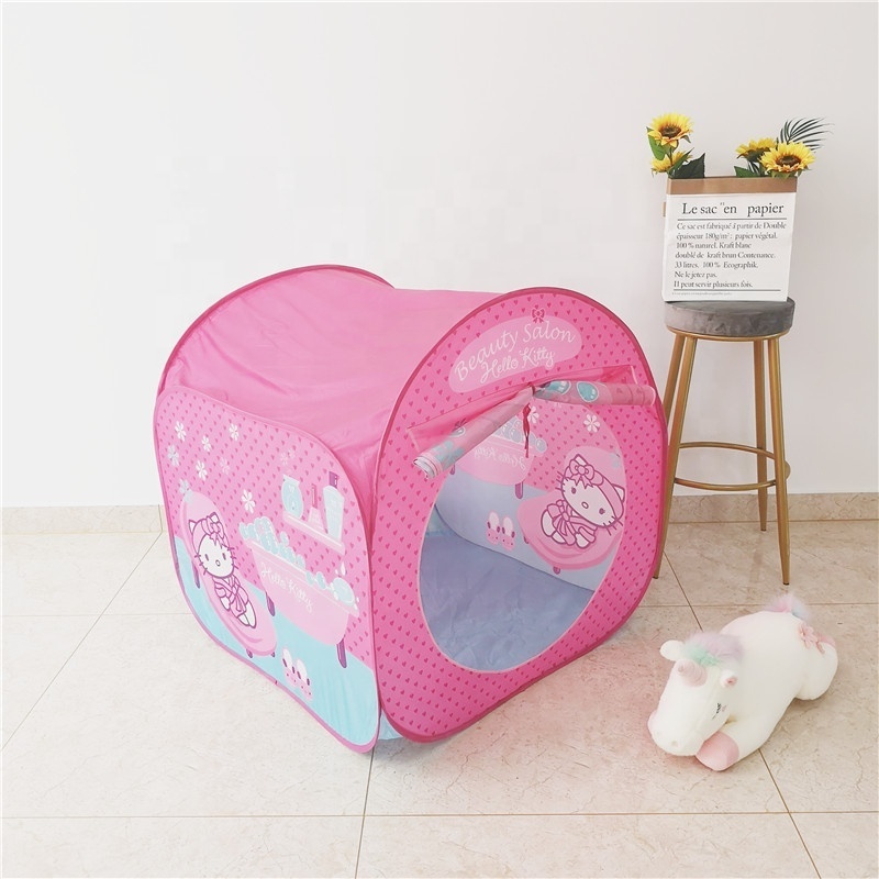 Hot Sale High Quality  Pop Up Pink  House Toys Collapsible Princess Kids Play Tent