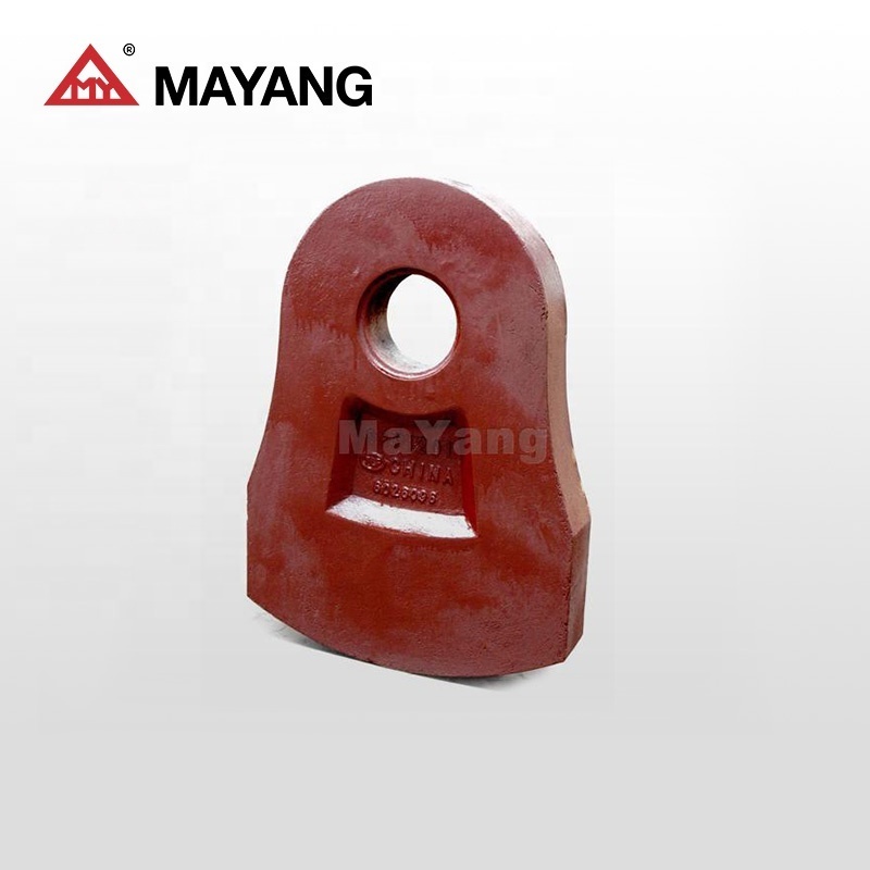 High quality  Chrome stone Crusher Wear Parts  and manganese  steel casting alloy  hammer of ZHEJIANG MAYANG