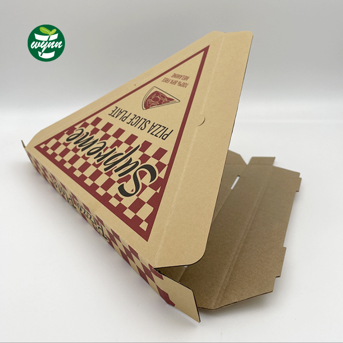 Wholesale Separate Mini Triangle Cone Pizza Slice Delivery Box Printing Packaging Box For Pizza