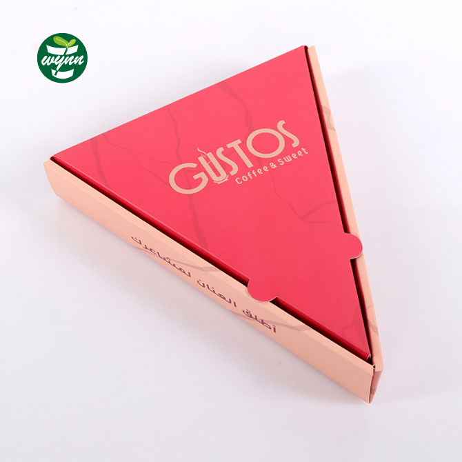 Wholesale Separate Mini Triangle Cone Pizza Slice Delivery Box Printing Packaging Box For Pizza