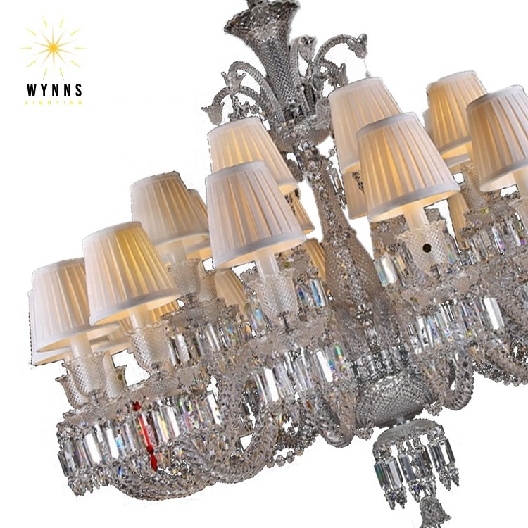 French luxury crystal chandelier CE ROHS Europe traditional pendant lighting house indoor decorative large furniture lamp