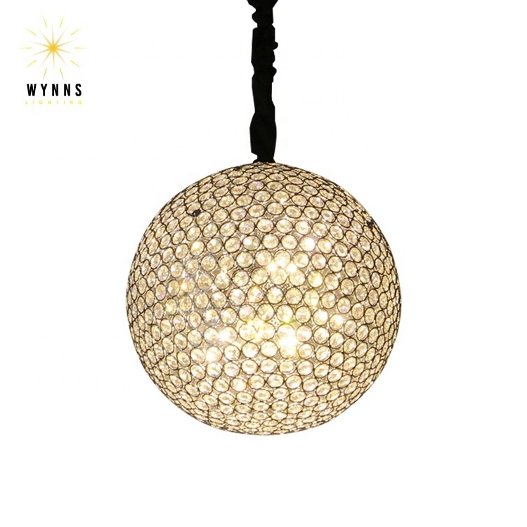 Elegant Globe Crystal Chandelier Luxury LED Lighting Fixture for Home & Commercial Spaces