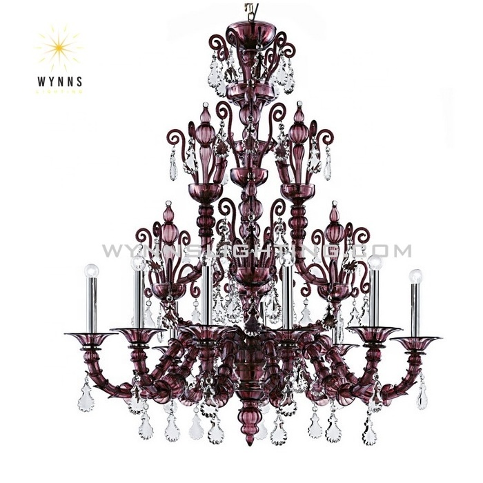 Murano glass chandelier pendant lighting large lighting hotel lobby hall lighting