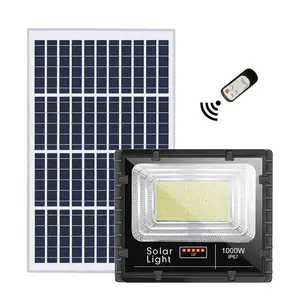 Solar Power Outdoor Lamp Radar Sensor Remote Ip65 Waterproof 100W 200W 300W 500W Led Solar Flood Light spot lighting