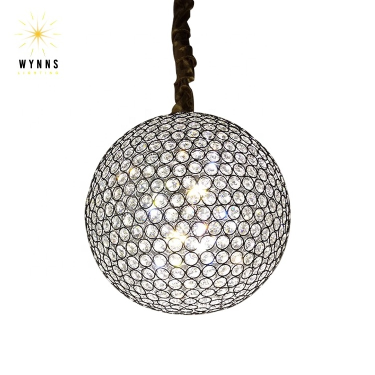 Elegant Globe Crystal Chandelier Luxury LED Lighting Fixture for Home & Commercial Spaces