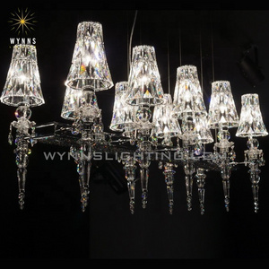 Large LED chandelier bespoke pendant lamp customization ceiling hanging drop lighting OEM ODM suspended lights for projects