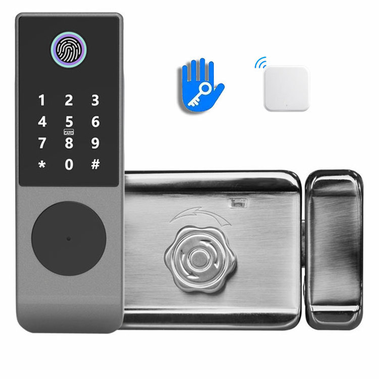 2022 KeY Tuya Smartlock Zigbee Module Wifi Password Door Lock