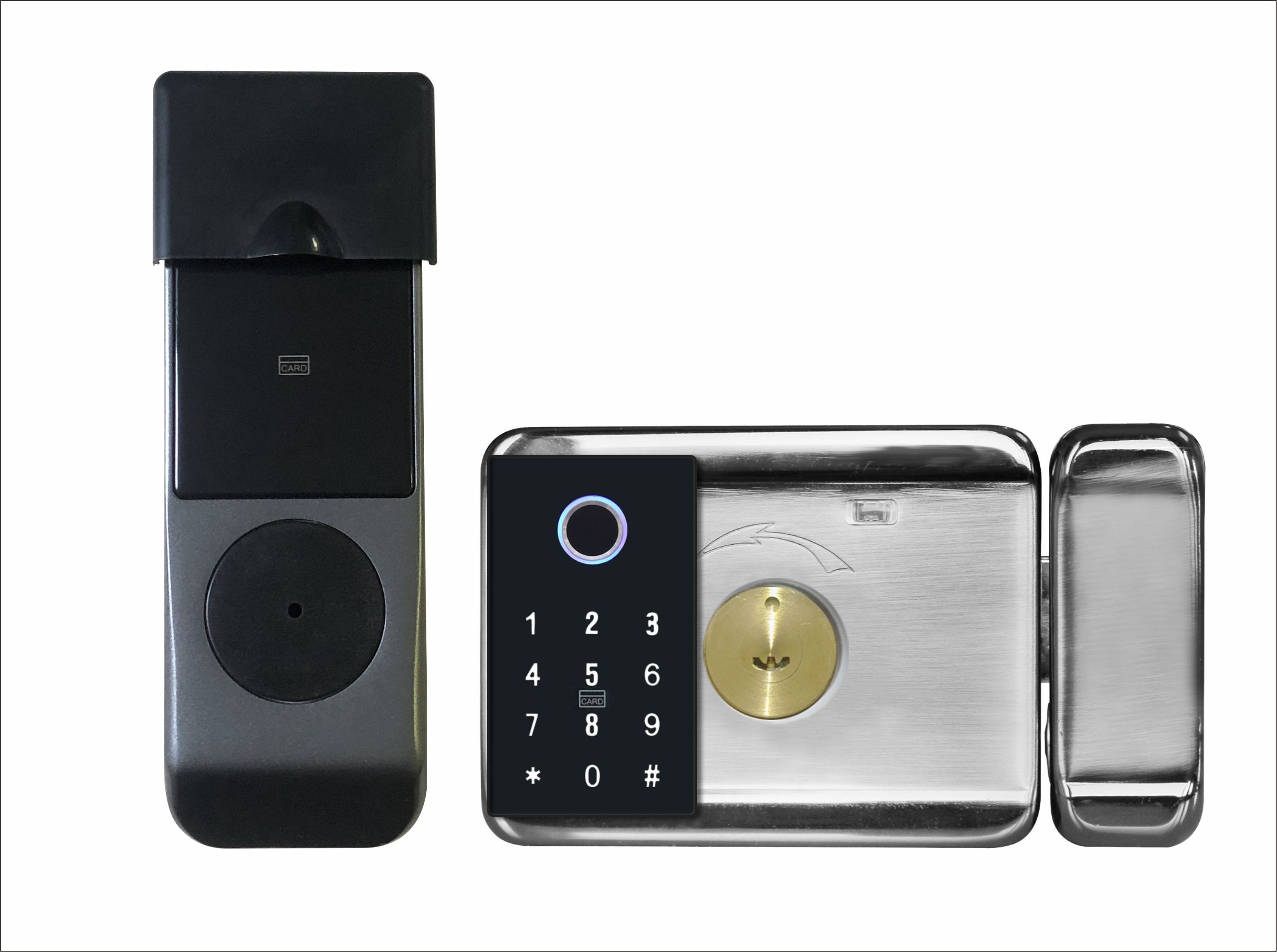 Waterproof Outdoor Biometric Fingerprint Doorlock  Tuya TTlock WiFi Keyless Smart door locks