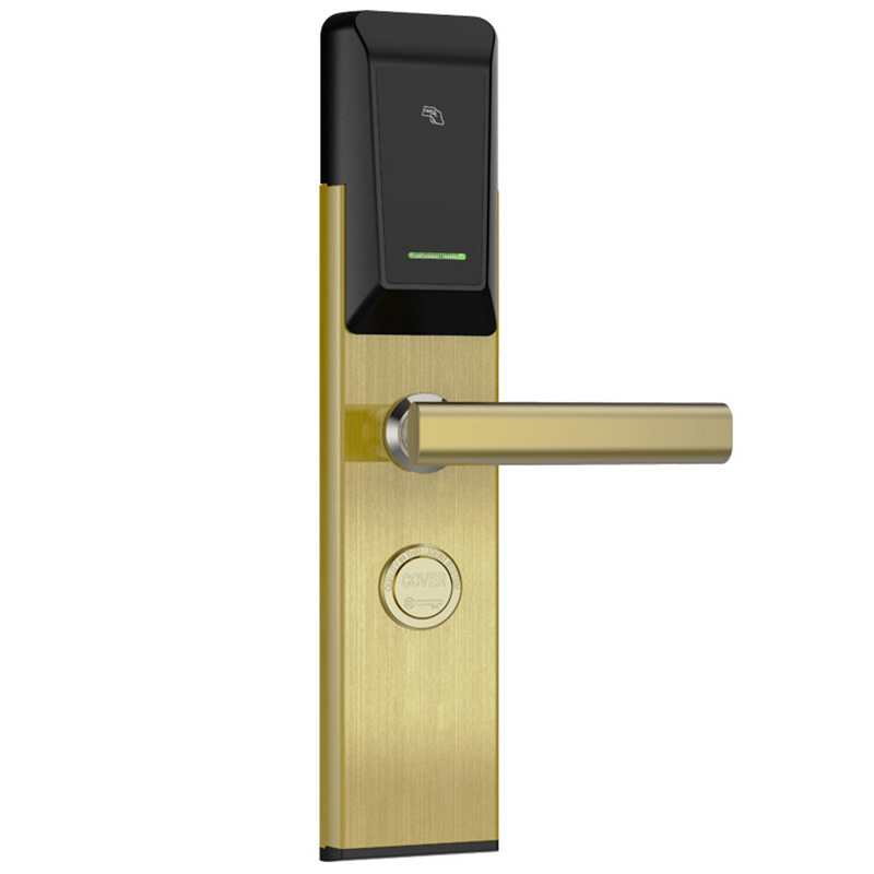 High security rfid card hotel door lock, Electronic digital key card smart hotel lock system