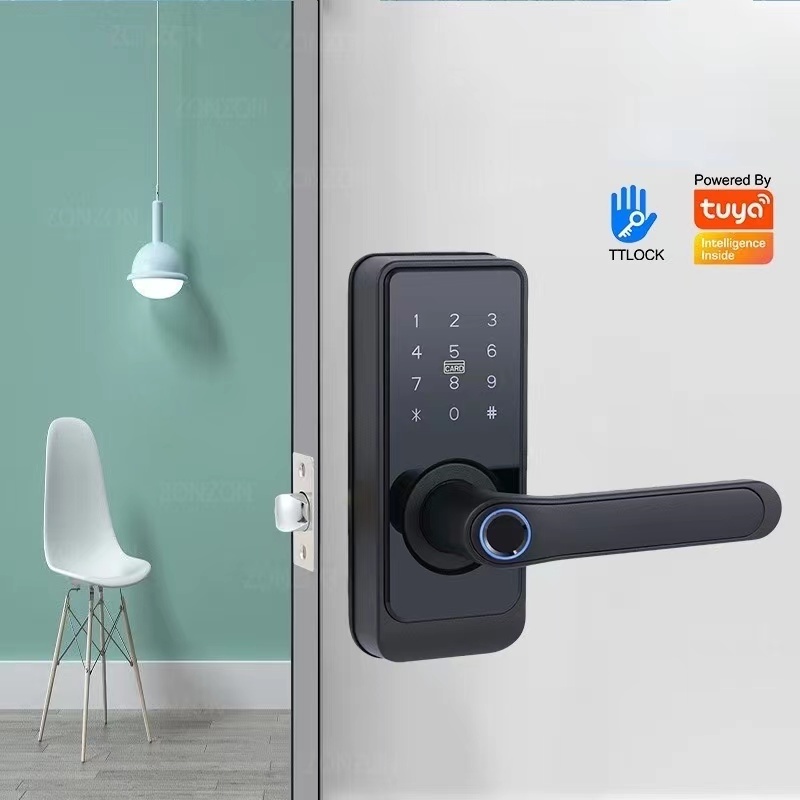 TT Lock Wifi Controlled Fingerprint Deadbolt Smart Keyless Door Lock