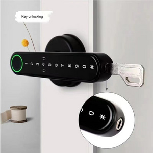 hotel lock latch and bolt Electronic Rf Key Card Handle Door Lock Smart Rfid Hotel Lock With Management Software System