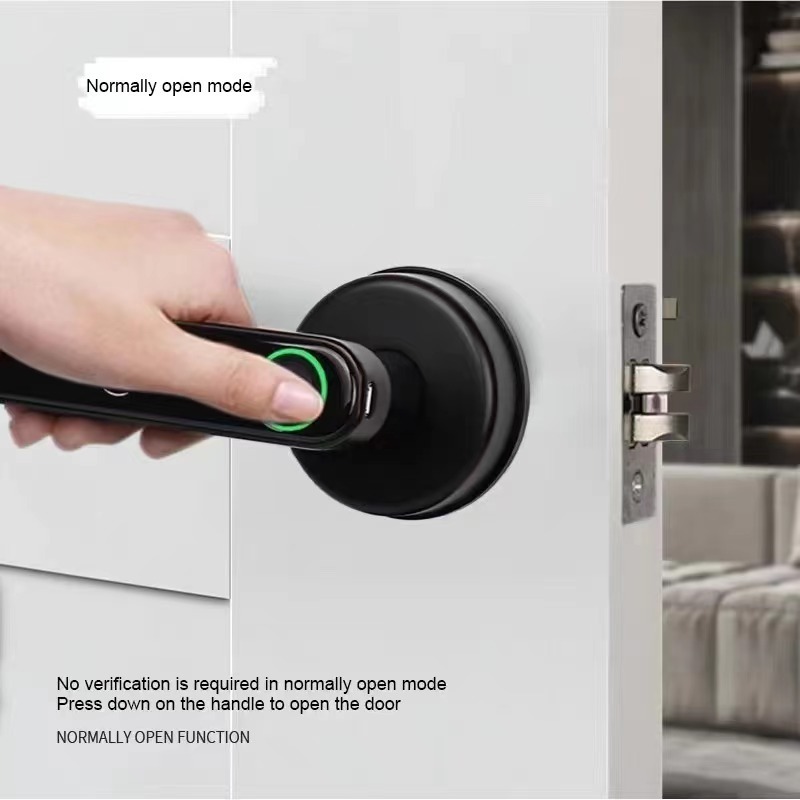 hotel lock latch and bolt Electronic Rf Key Card Handle Door Lock Smart Rfid Hotel Lock With Management Software System