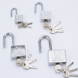 Heavy Durty iron Steel Padlock Safety Pad Lock with Hardened Chrome plated Shackle Key with Master Key 30/40/50/60mm