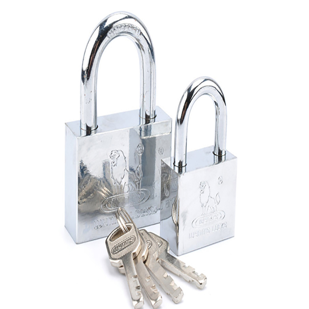 Heavy Durty iron Steel Padlock Safety Pad Lock with Hardened Chrome plated Shackle Key with Master Key 30/40/50/60mm