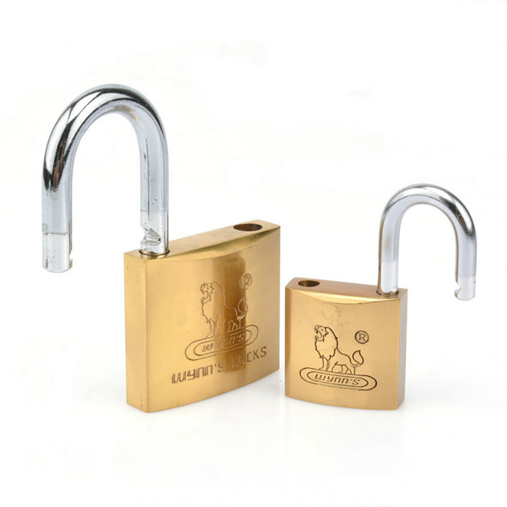 Copper Padlock With 3 Keys Brass Padlock Travel Luggage Suitcase Gate Lock 20mm 25mm 30mm