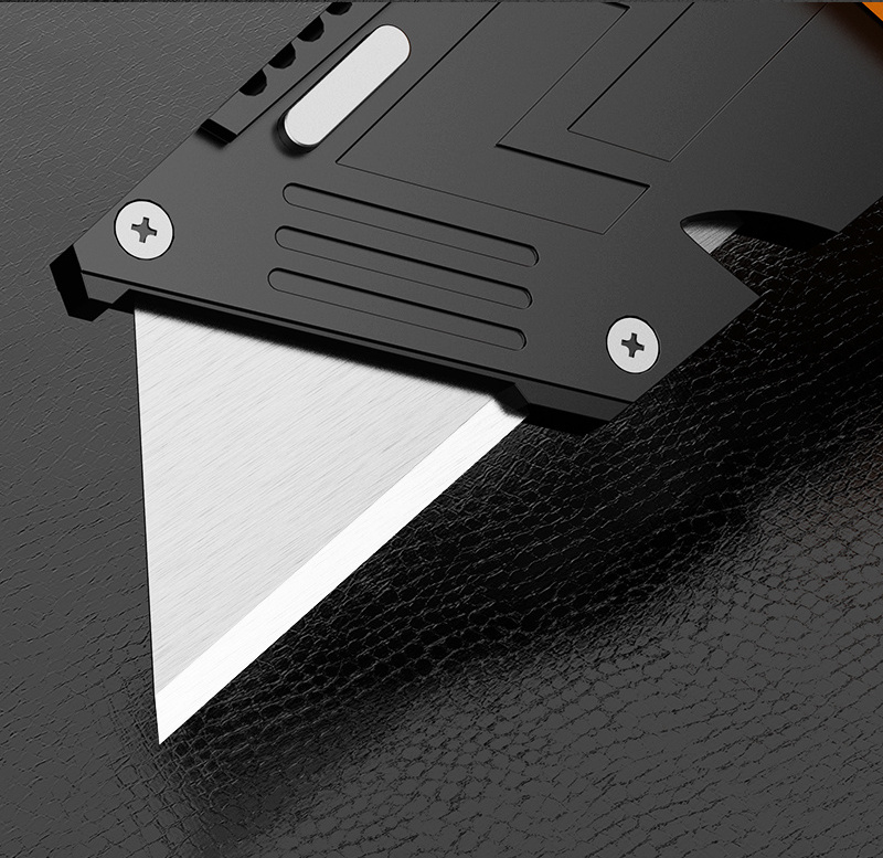 Quick Change Knife Lock Back Blade Retractable Utility Knife Folding Box Cutter Pocket Knife Steel Foldable Aluminum Carton BOX