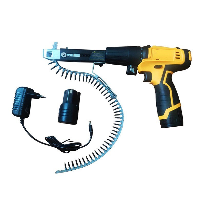 RTS Portable Collated Concrete Wall Screws Chain Cordless Nail Gun