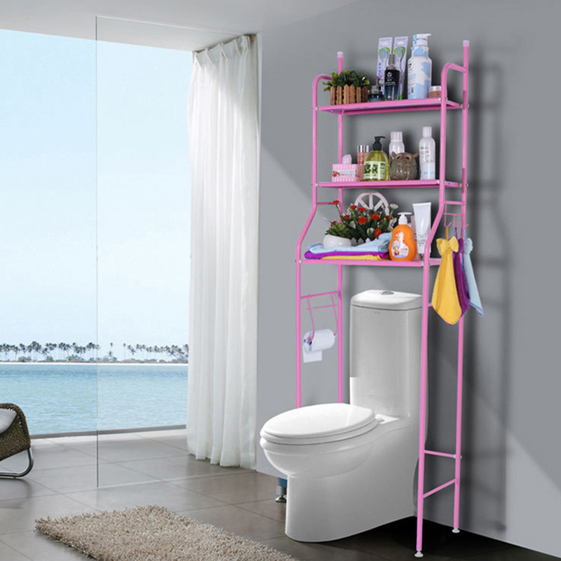 New 3 Layer Bathroom Rack Washing Machine Holder Shelf Storage Bathroom Cabinet Tower Shelf Bathroom Over The Toilet Rack