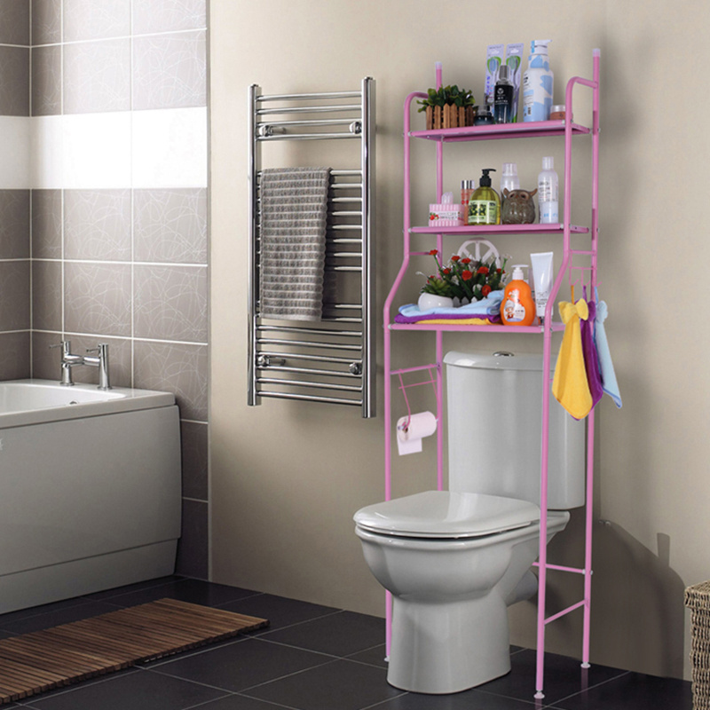 New 3 Layer Bathroom Rack Washing Machine Holder Shelf Storage Bathroom Cabinet Tower Shelf Bathroom Over The Toilet Rack