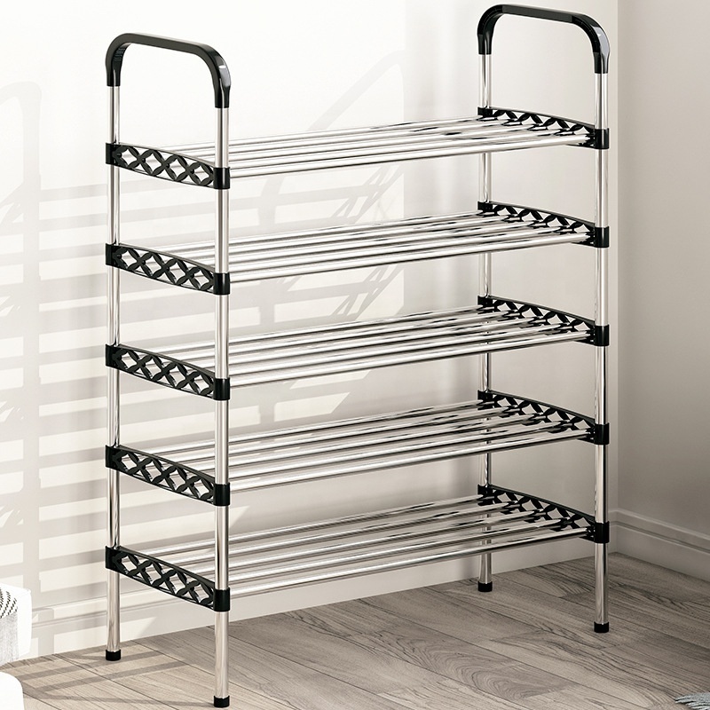 vertical stackable metal foldable modern design clothes storage organizer stands cabinet shoe rack