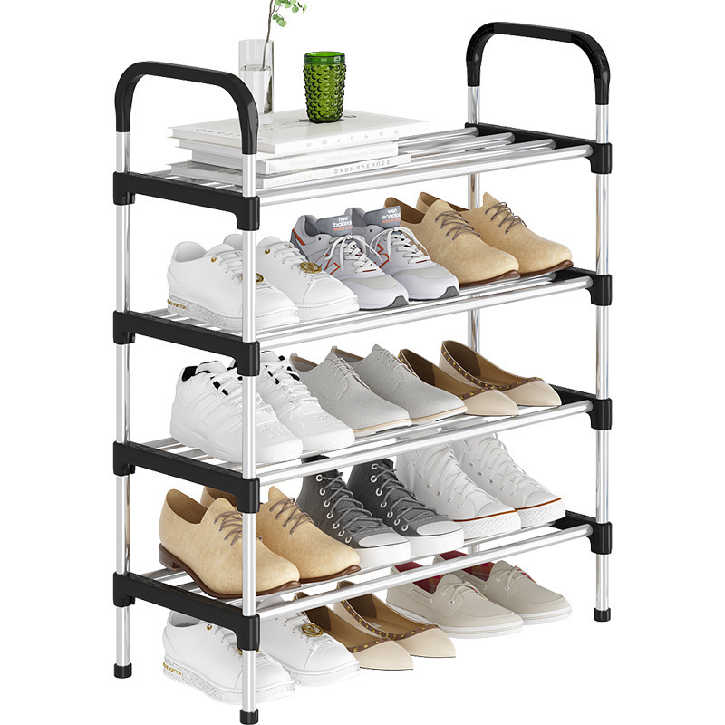 Shoe Rack 8-Tier Metal Shoe Tower 20-Pair Shoe Storage Organizer Unit Entryway Shelf Cabinet