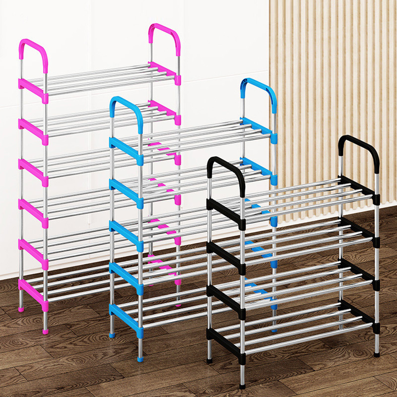 Shoe Rack 8-Tier Metal Shoe Tower 20-Pair Shoe Storage Organizer Unit Entryway Shelf Cabinet