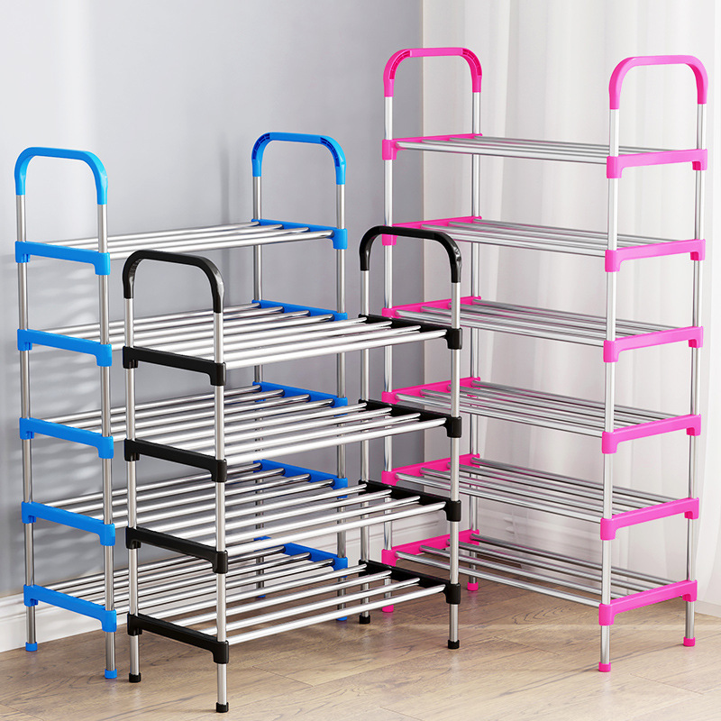 5-Tier Lightweight Shoe Shelf Storage Organizer for Entryway Multi-layer Assembly Simple Small Shoe Rack