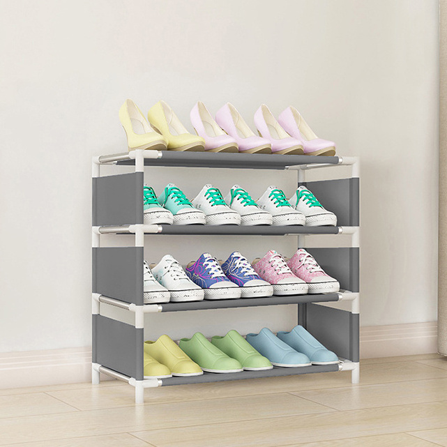 Shoe Rack simple door multi-layer economical household storage artifact dormitory space saving small narrow layered partition